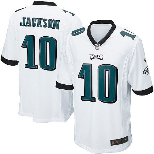 Men Philadelphia Eagles 10 Desean Jackson Nike White Game Player NFL Jersey